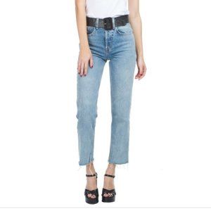 RE/DONE High Rise Stove Pipe Jeans, NWT Size 25